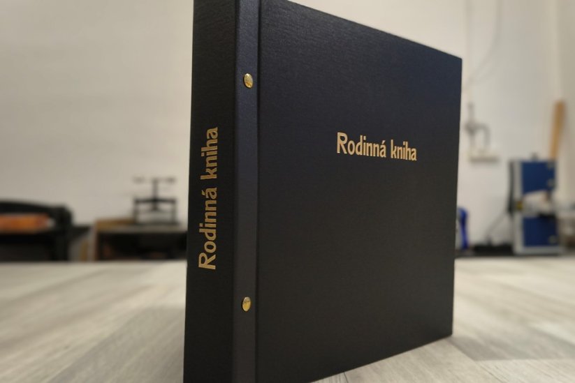 Černé otíratelné plátno - Rodinná kniha - č.1