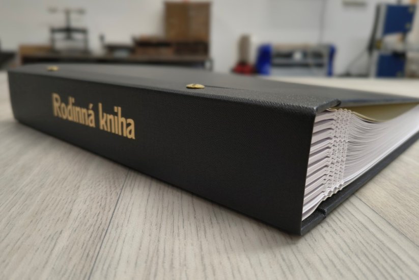 Černé otíratelné plátno - Rodinná kniha - č.1