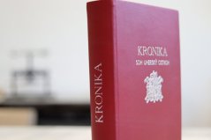 Kronika pro ruční zapisování, větší A4, 192 listů, pravá kůže